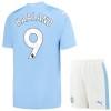 Maillot de Supporter Manchester City 2023-24 Haaland 9 Domicile Pour Enfant